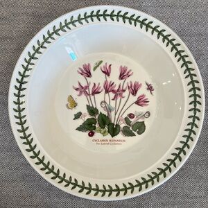 Portmeirion Botanic Garden Cyclamen Pink and Green Soup /Salad /Pasta bowl